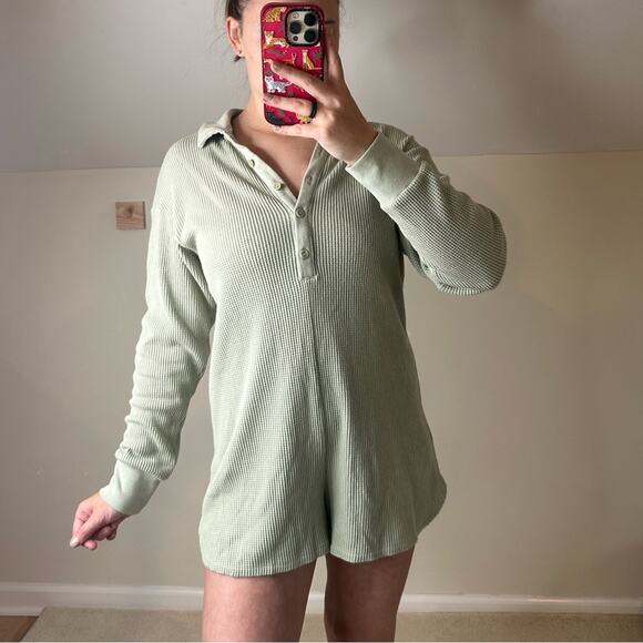 Abercrombie & Fitch Pants - Abercrombie & Fitch Sage Green Romper
